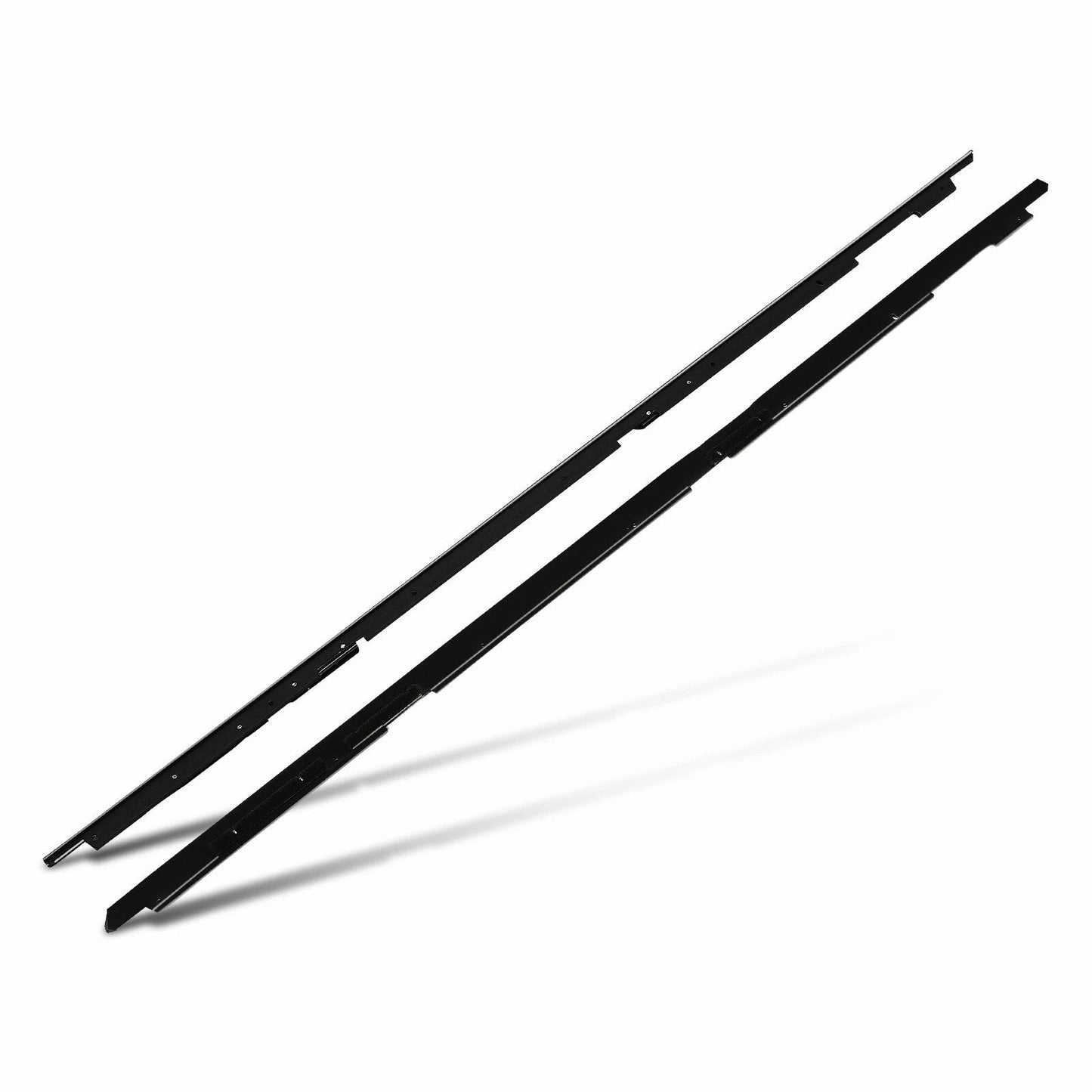 1988-1990 For Pontiac Firebird Outer Side 2PCS Door Window Sweep Weatherstrip Seals Outer 1AWSK00155
