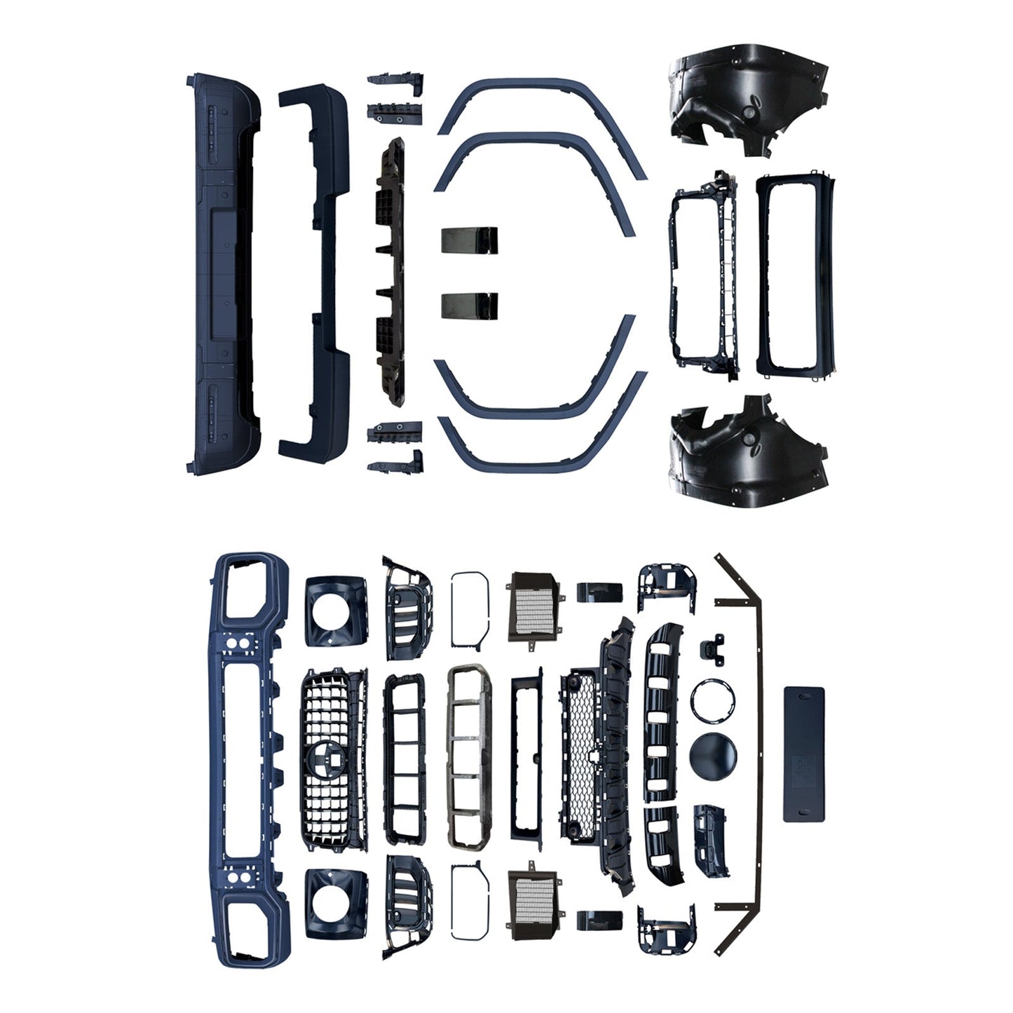 2019-2023 Fit Mercedes Benz W464 Upgrade W465 G63 AMG Style Body Kit Bumper