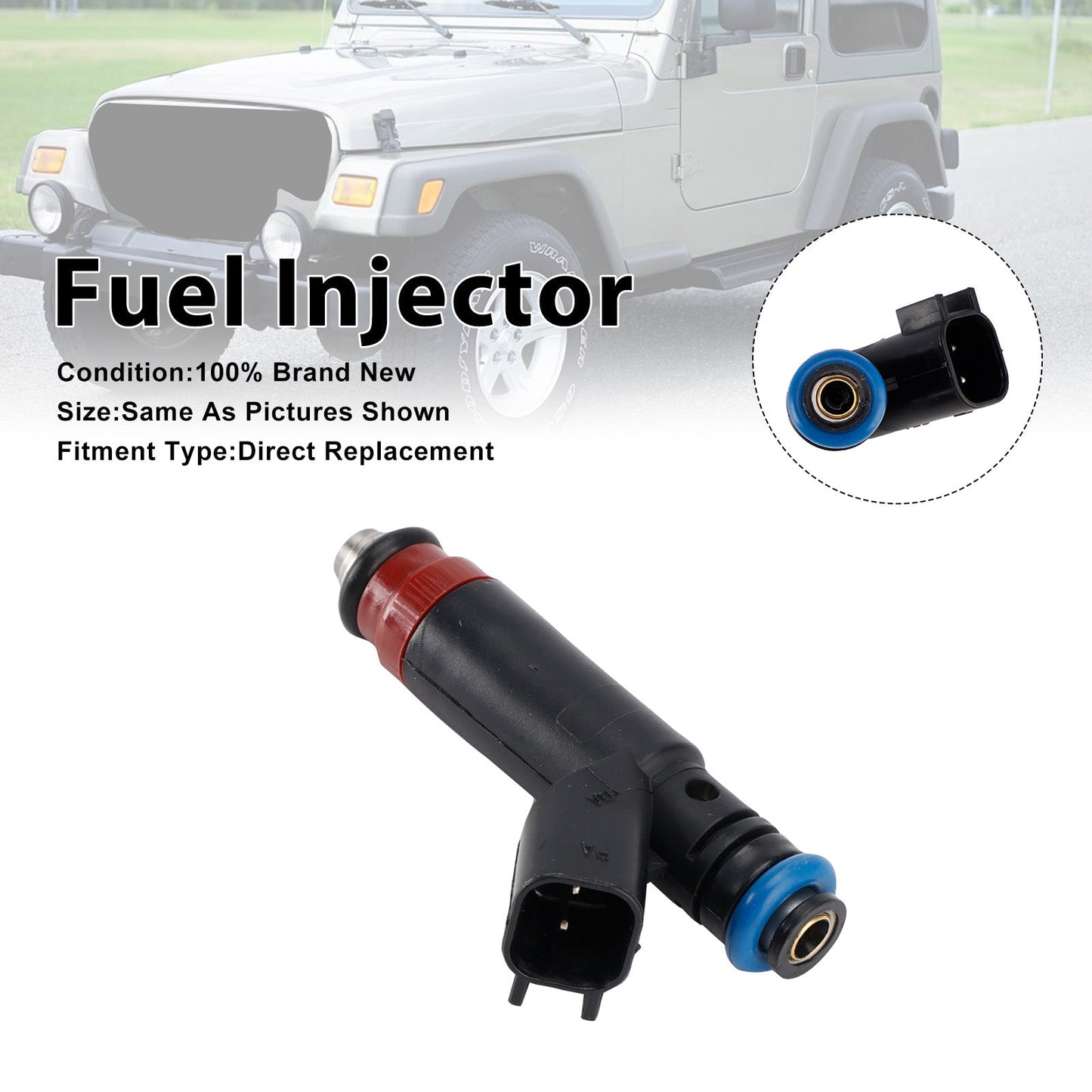 1Pcs Fuel Injector For Jeep TJ 2005-2006 Wrangler 2005-2006 53013690AA