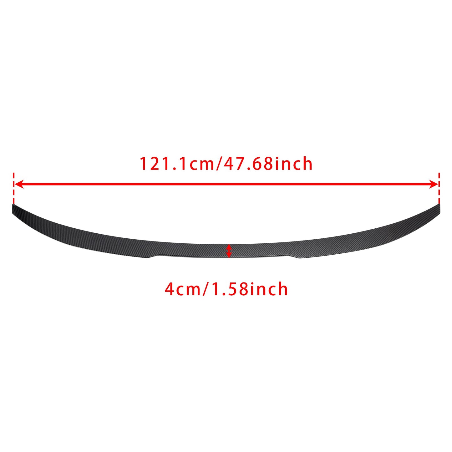 2020-ON BMW 4 Series G82 M4 Coupe Model Carbon Fiber Look Rear Spoiler
