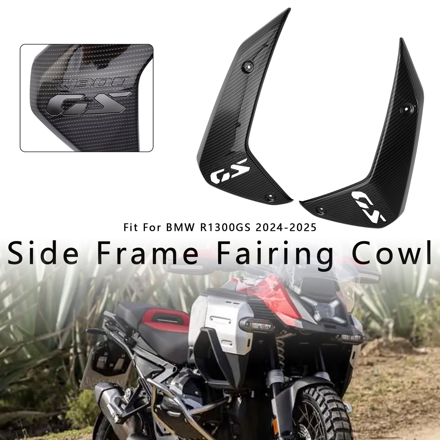 Side Frame Fairing Cowl Guards Radiator Cover For BMW R1300GS 2024-2025