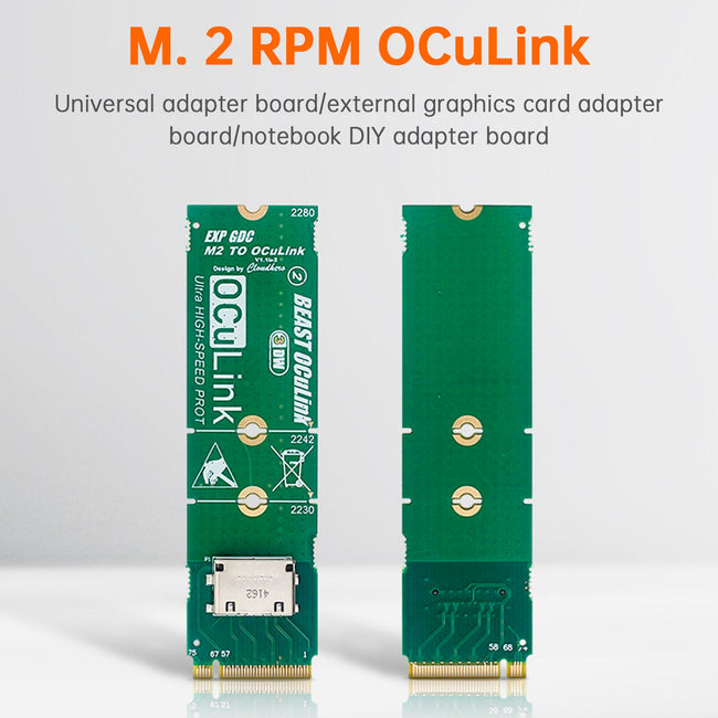 M.2 to OCuLink Adapter Board M.2 M KEY to OCULINK Interface Conversion Board