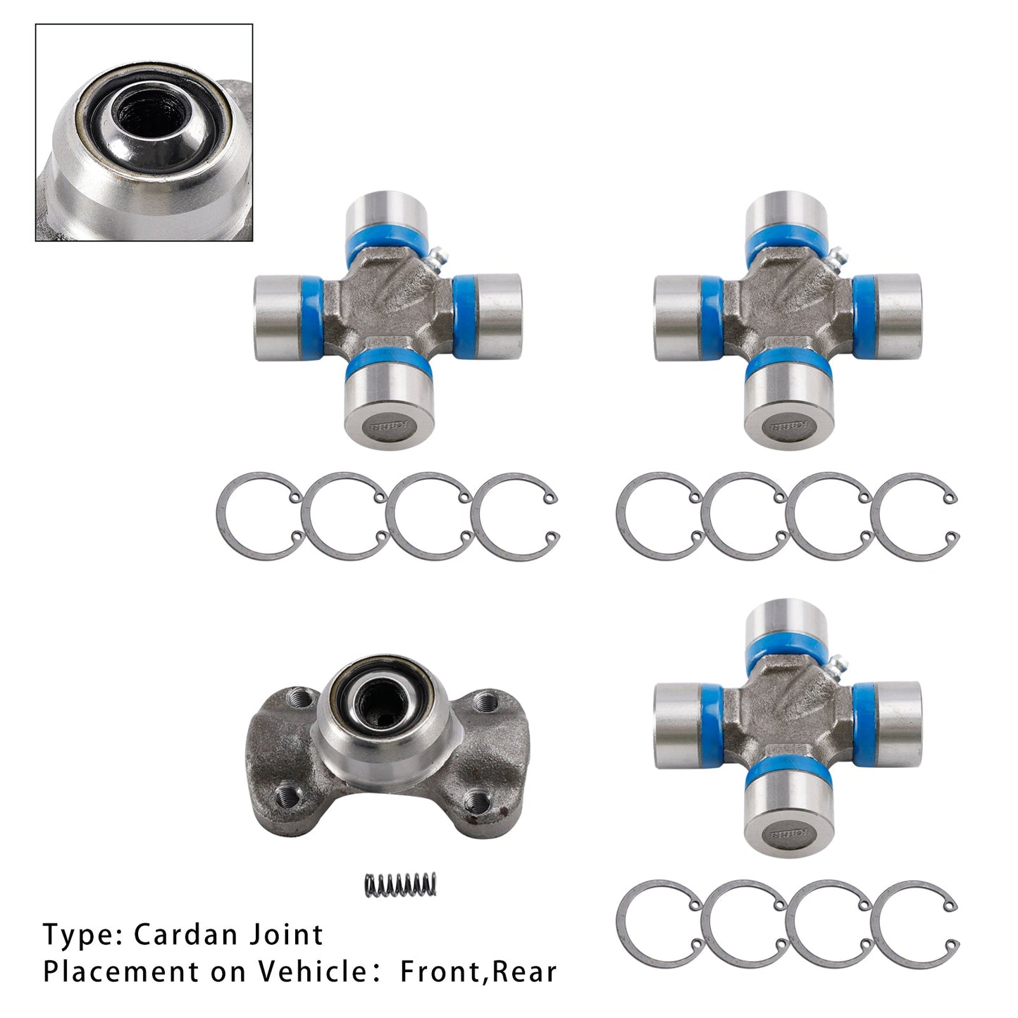 Double Cardan Joint 211355X + 5-153X For Jeep Wrangler Cherokee XJ TJ