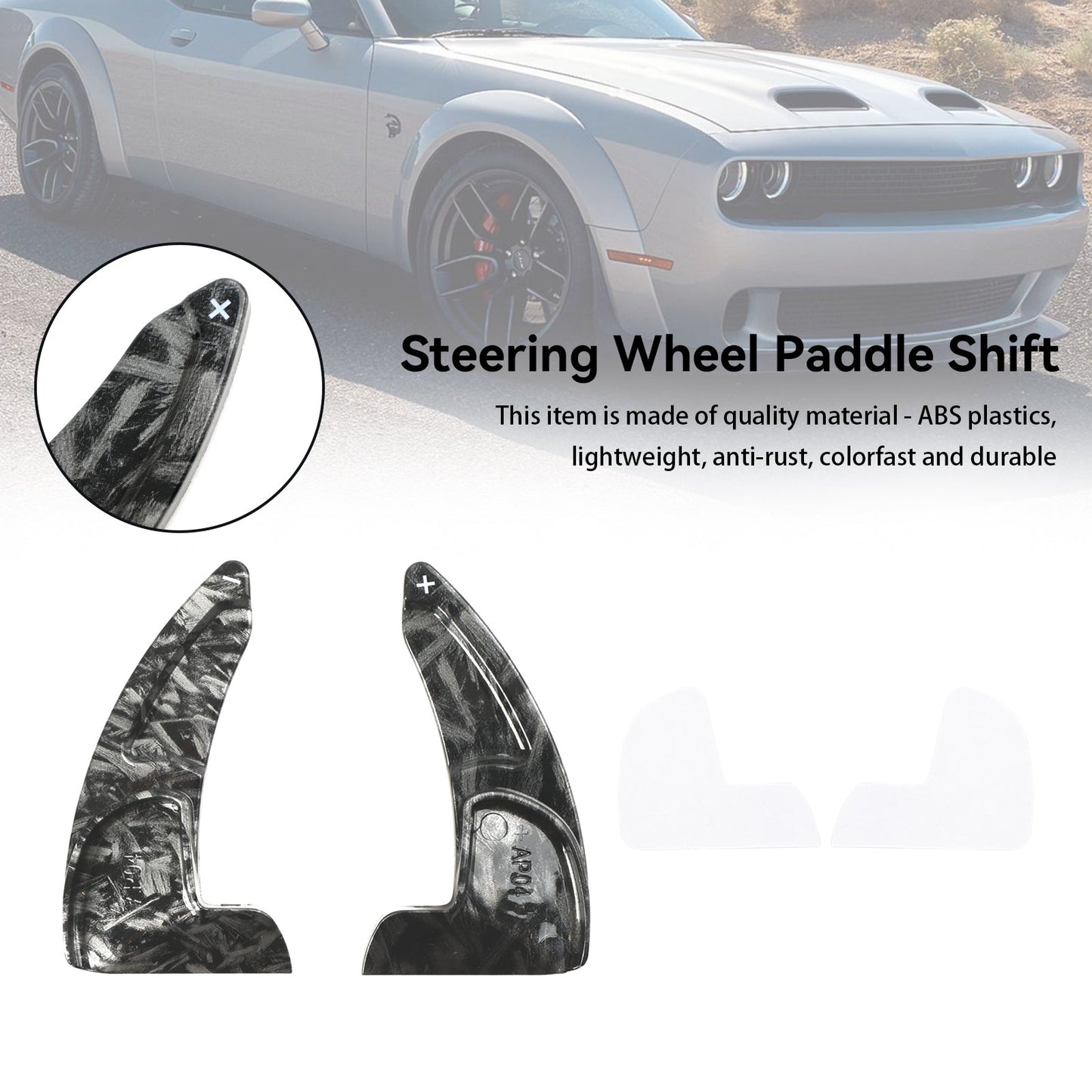 Steering Wheel Shift Paddle Extension Shifter Trim fit Dodge Challenger Charger