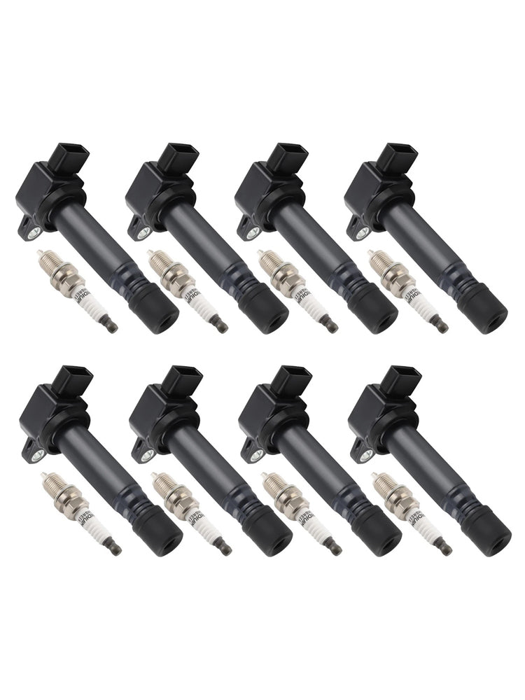 8X Ignition Coil & Spark Plug UF574 For Volvo XC90 4.4L V8 2005-2010