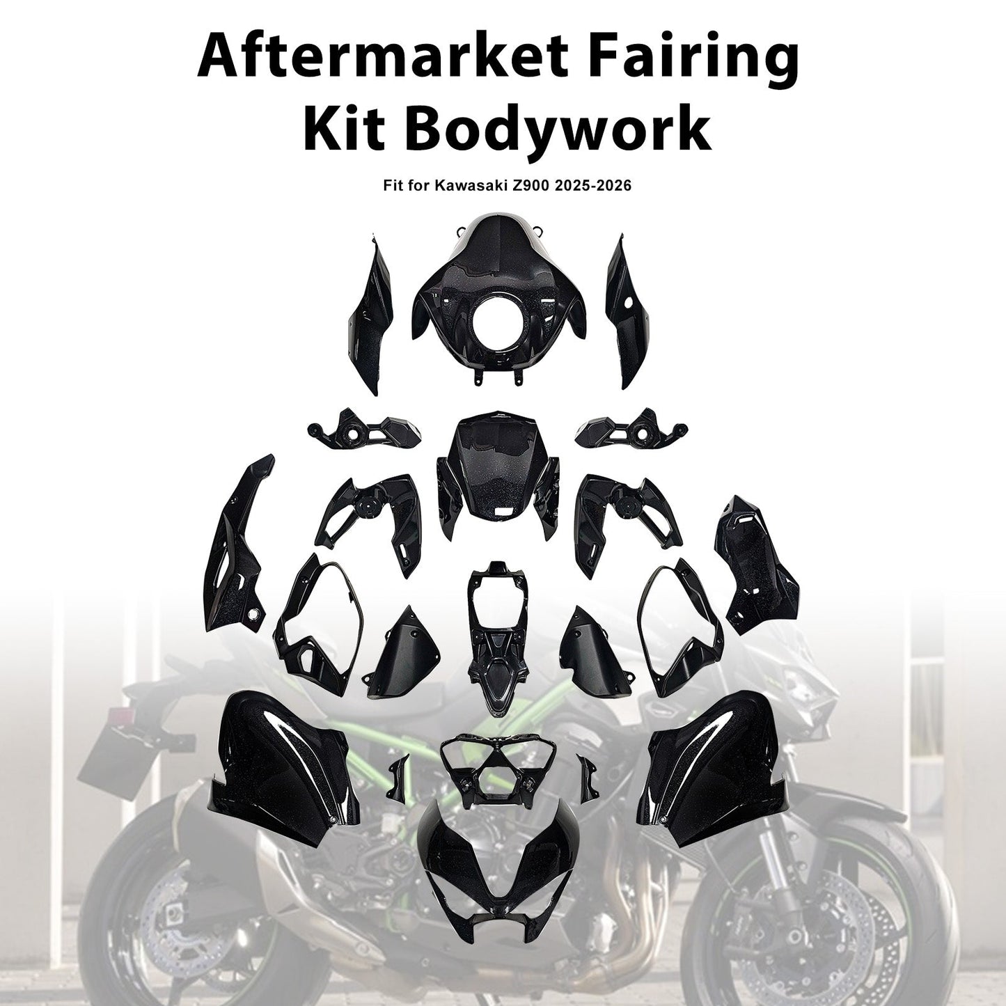 Injection Bodywork Fairing Kit for Kawasaki Z900 2025-2026