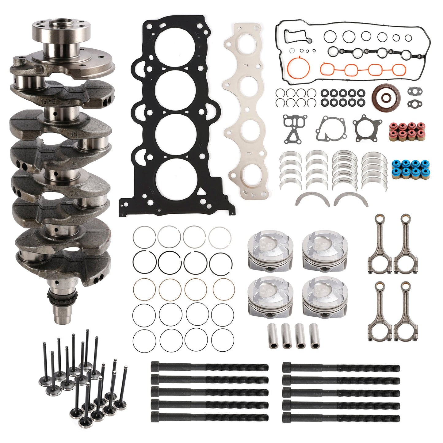 G4FJ 1.6T Engine Overhaul Rebuild Kit Pistons Rods Gasket Kit for Hyundai KIA