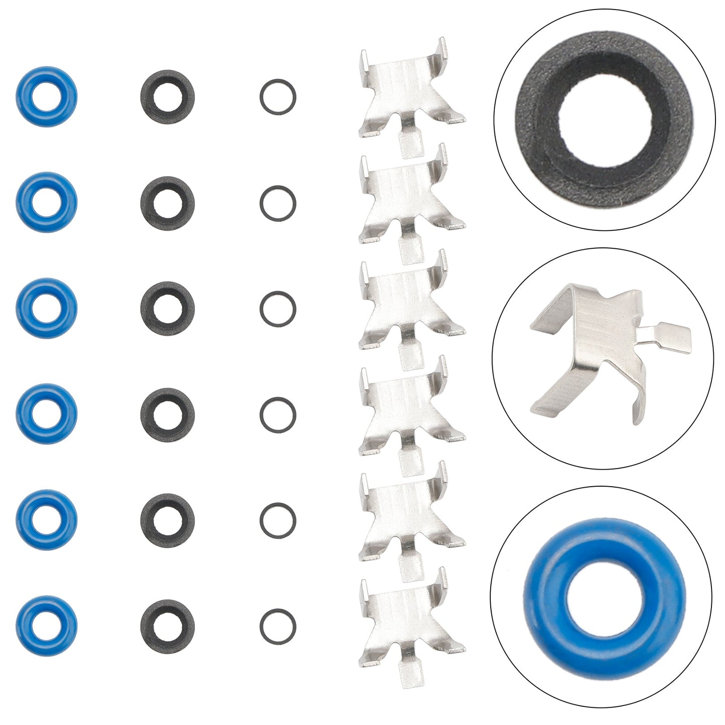 2011-2016 Ford F150 3.5L Turbo EcoBoost 6PCS Fuel Injector Repair Seal Kit