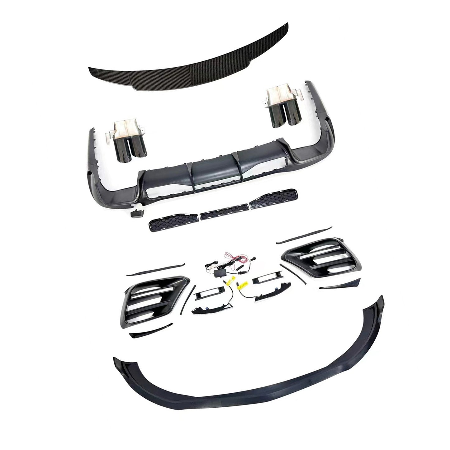 2021-2023 Fit Mercedes S-Class W223 S450 S500 Upgrade B Style Body Kit Bumper
