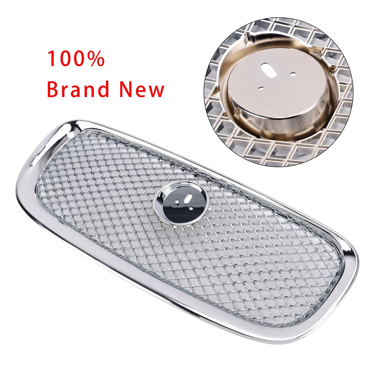 2012-2015 Jaguar XF XF-R Style Front Bumper Grill Grille Chrome