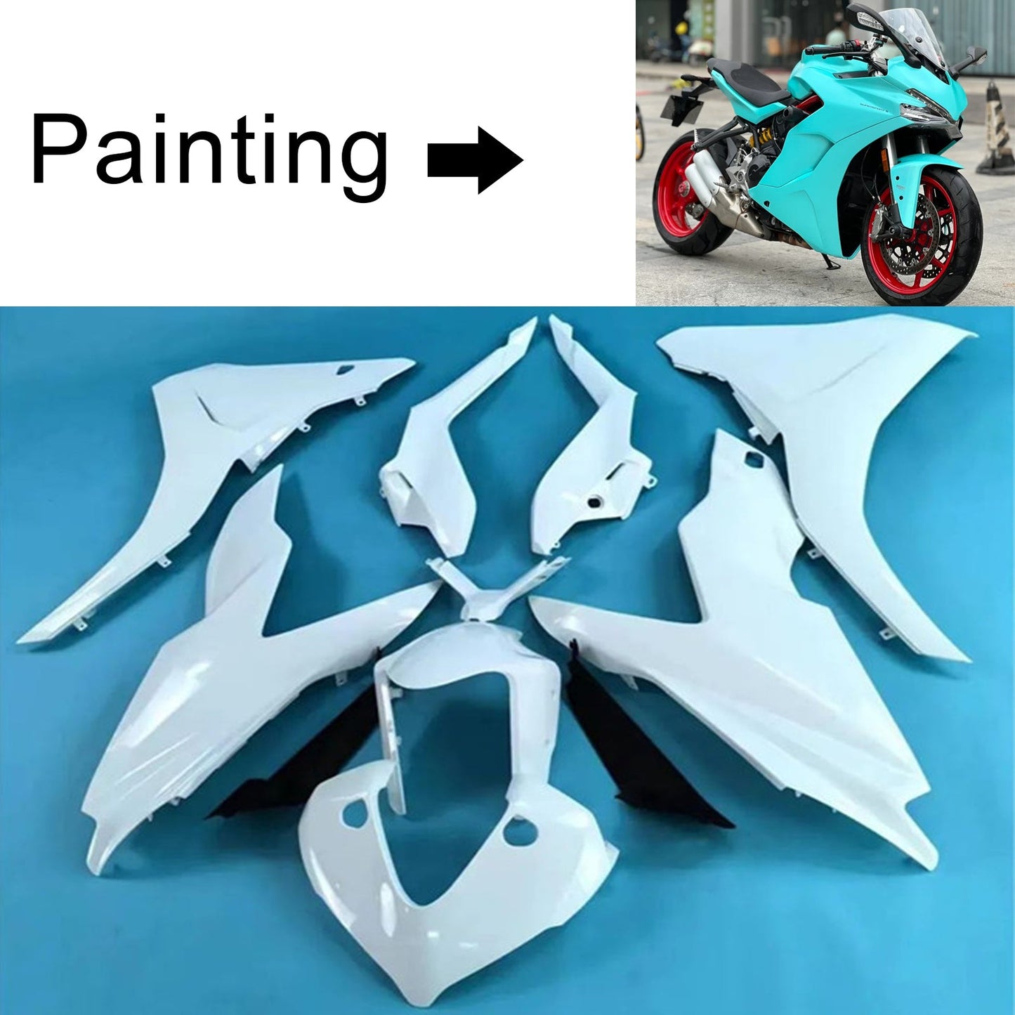 2017-2020 Ducati Supersport 939 939S Injection Fairing Kit Bodywork