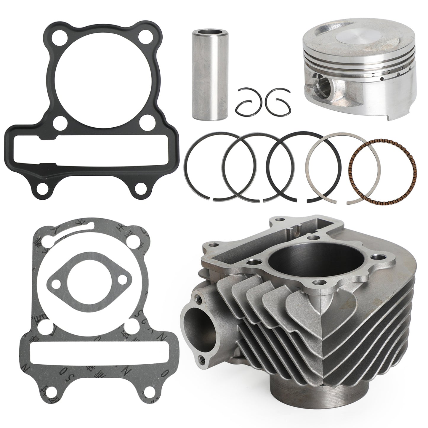 172cc CYLINDER UPGRADE KIT (61mm BORE) PISTON GASKET FOR GY6 125cc 150cc MOTORS