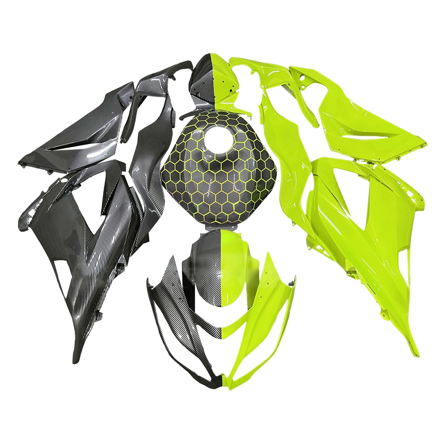 Injection Fairing Kit Bodywork Plastic ABS fit For Kawasaki ZX6R 636 2013-2018