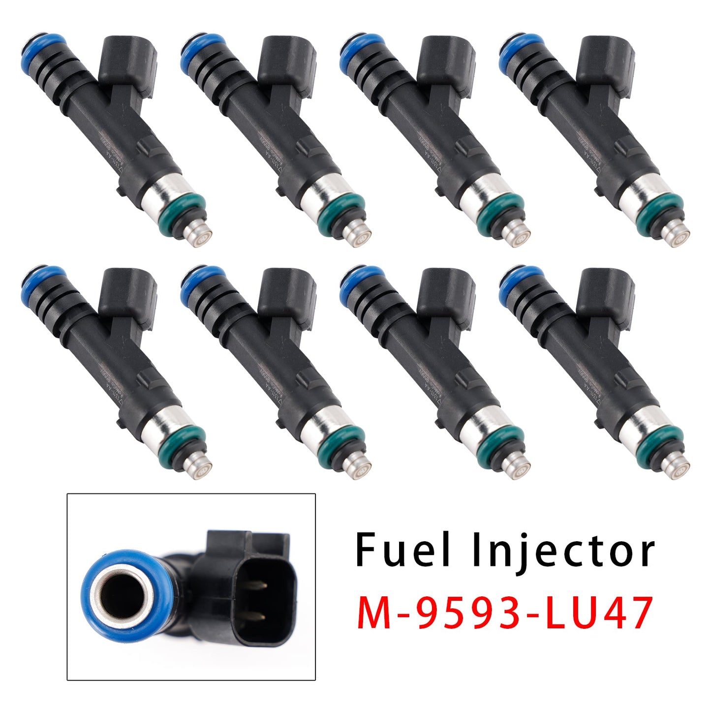 8Pcs Fuel Injector For Ford Mustang GT 5.0L 4.6L 4V EV6 1999-2023 M-9593-LU47