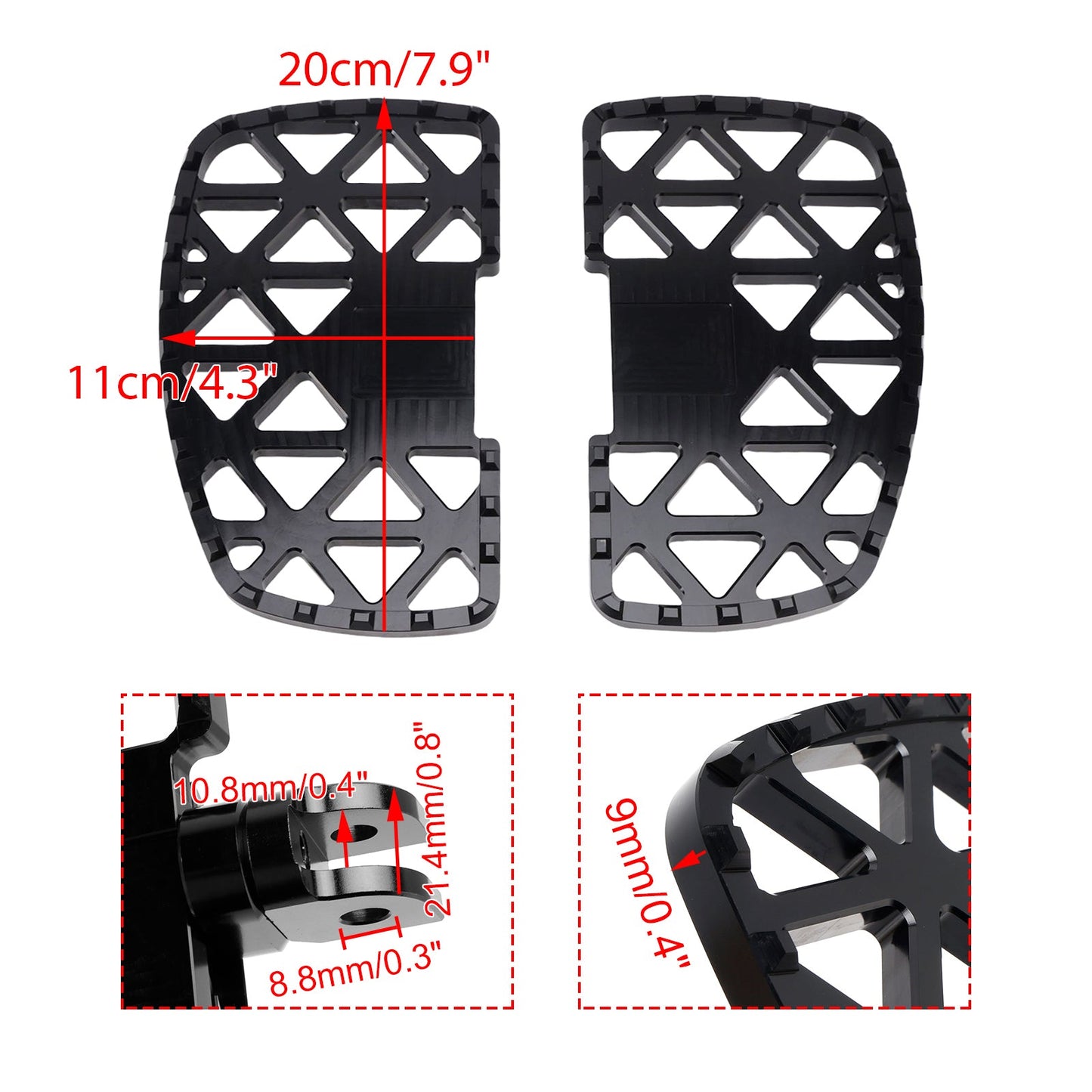 Front Footrests Foot Pegs fit for Honda GL1800 GOLDWING GB350 CB350 2001-2025
