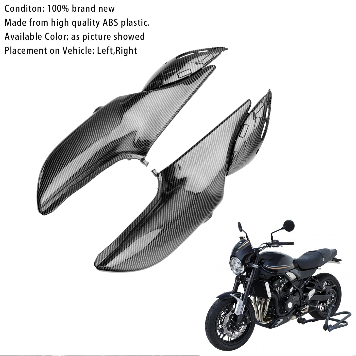 2018-2024 Kawasaki Z900RS Side Frame Panel Protector Fairings Cover