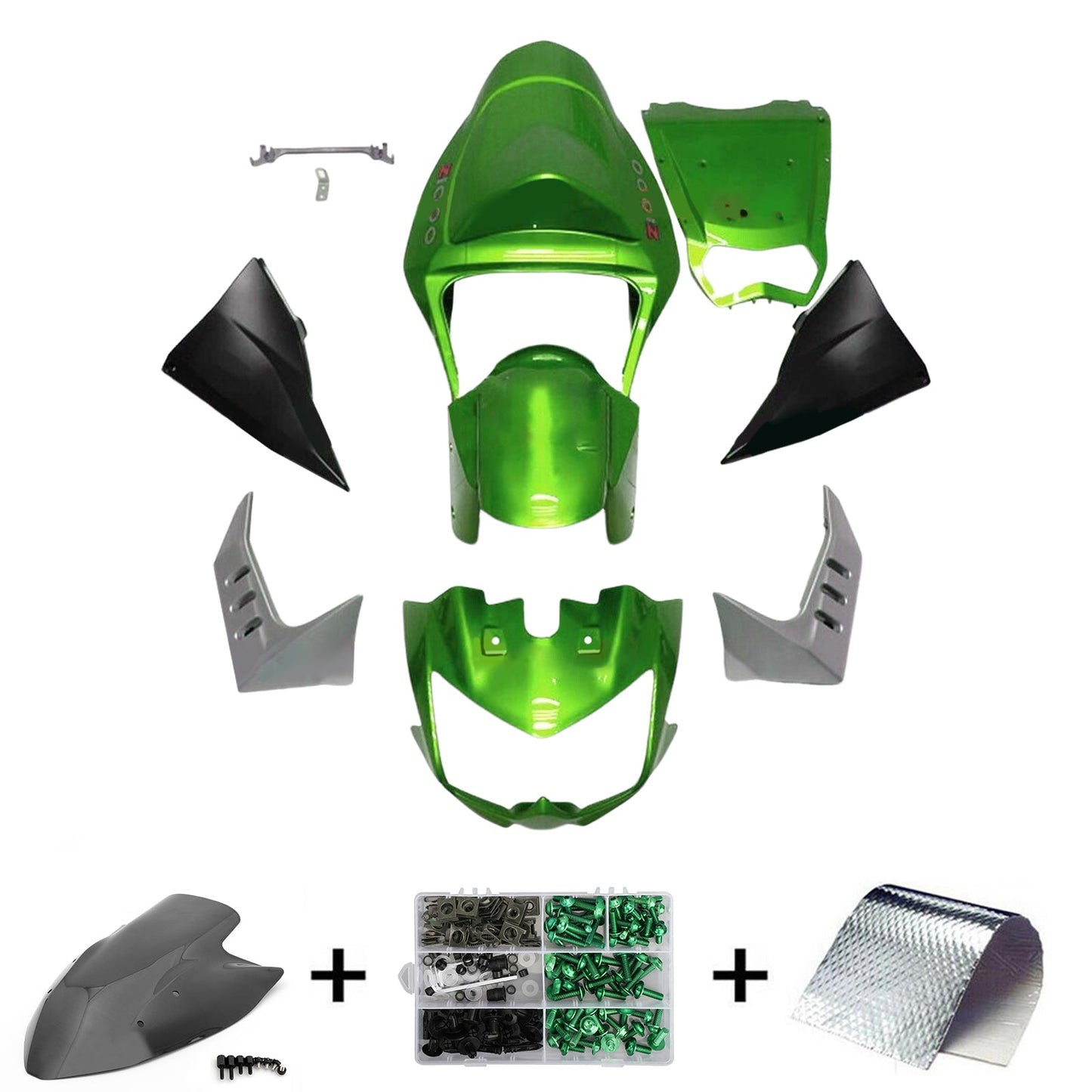 2003-2006 Kawasaki Z1000 Injection Fairing Kit Bodywork Plastic ABS