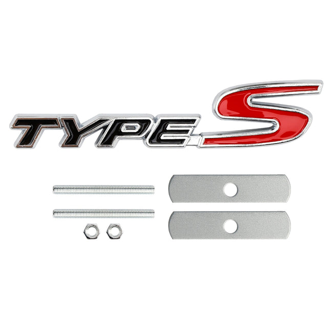 Front Grille TYPE-S Emblem Decal Badge for Honda