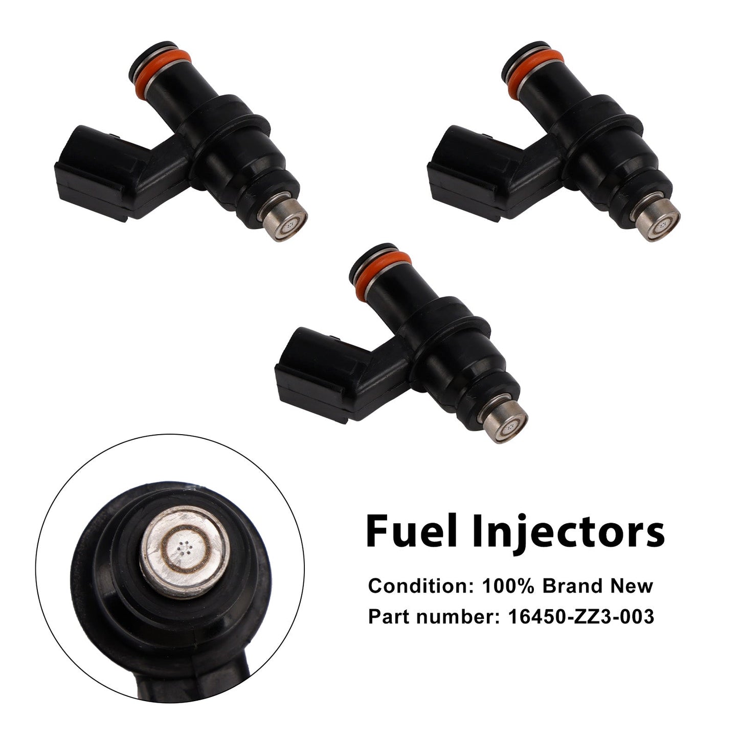 Fuel Injectors Fit for Honda 1998 60HP BF60A 16450-ZZ3-003 3PCS&nbsp;