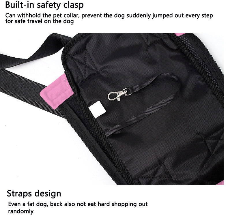 Portable Mesh Pet Dog Carrier Puppy Backpack Travel Carrying Bag Shoulder Bag