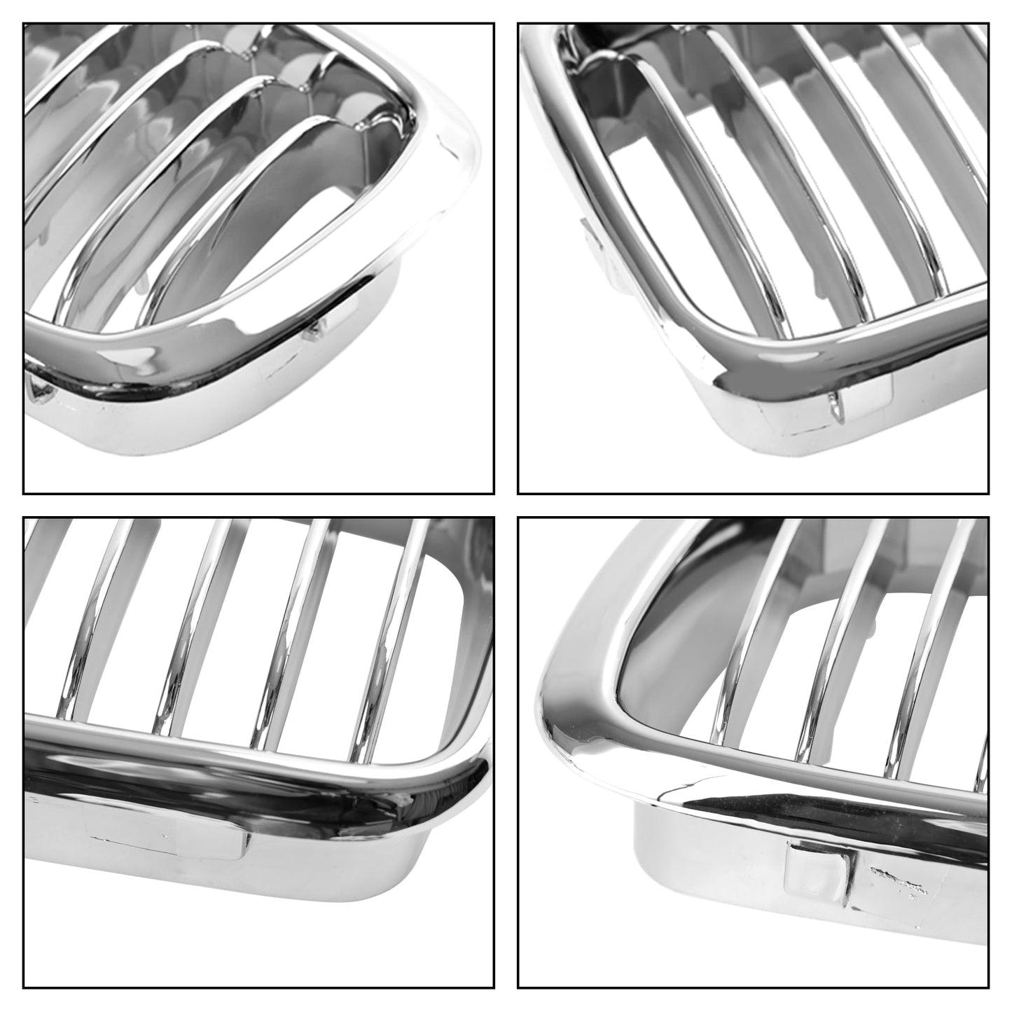 1994-2001 BMW 7 Series E38 Chrome Front Kidney Grill Grille 2PCS