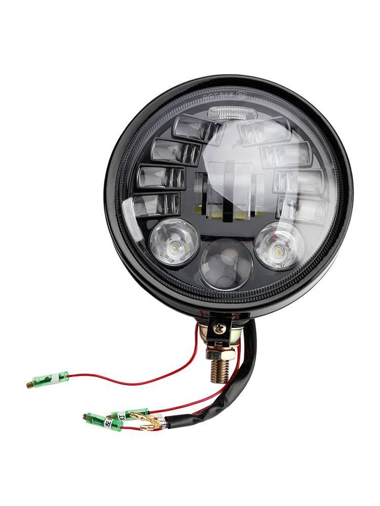 5.75" Headlight Spotlight Universal Multifunctional Black #82 For Motorcycle