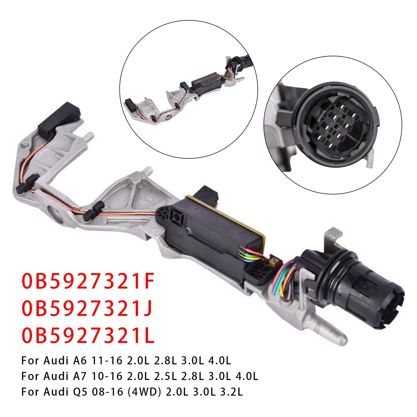 2011-2016 Audi A6 2.0L 2.8L 3.0L 4.0L Transmission Selector Lever Position Sensor 0B5927321J