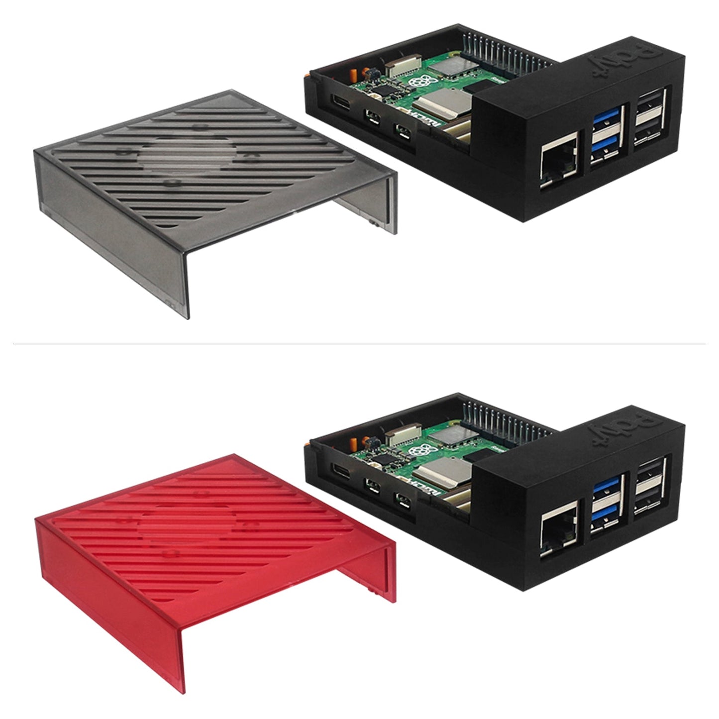 Raspberry Pi 5 POLY5+ Case Argon POLY 5+ Box Compatible with PWM Cooling Fan ABS