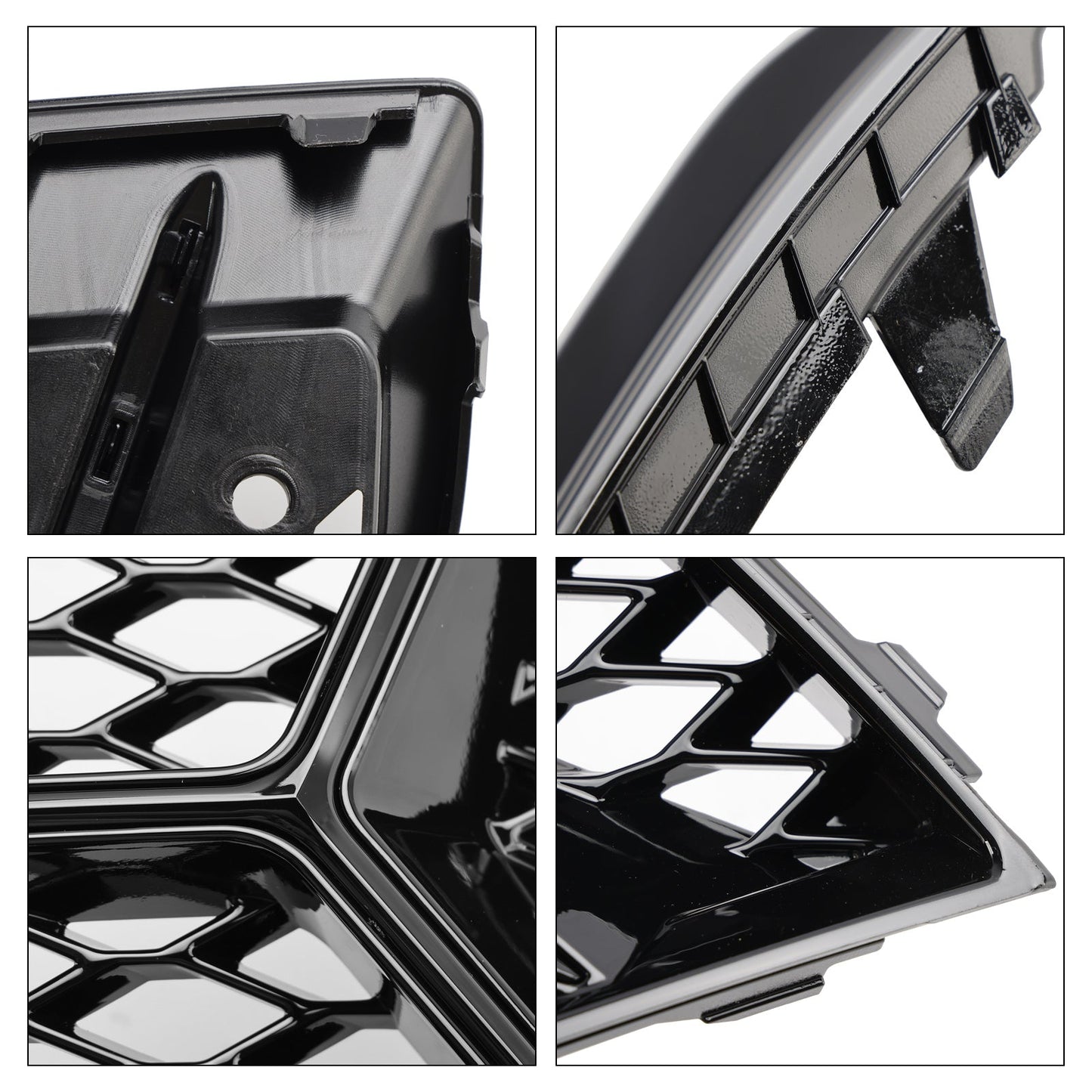 2017-2020 Audi A3 Front Bumper Grill Fog Light Cover Lamp Frame Trim Fit