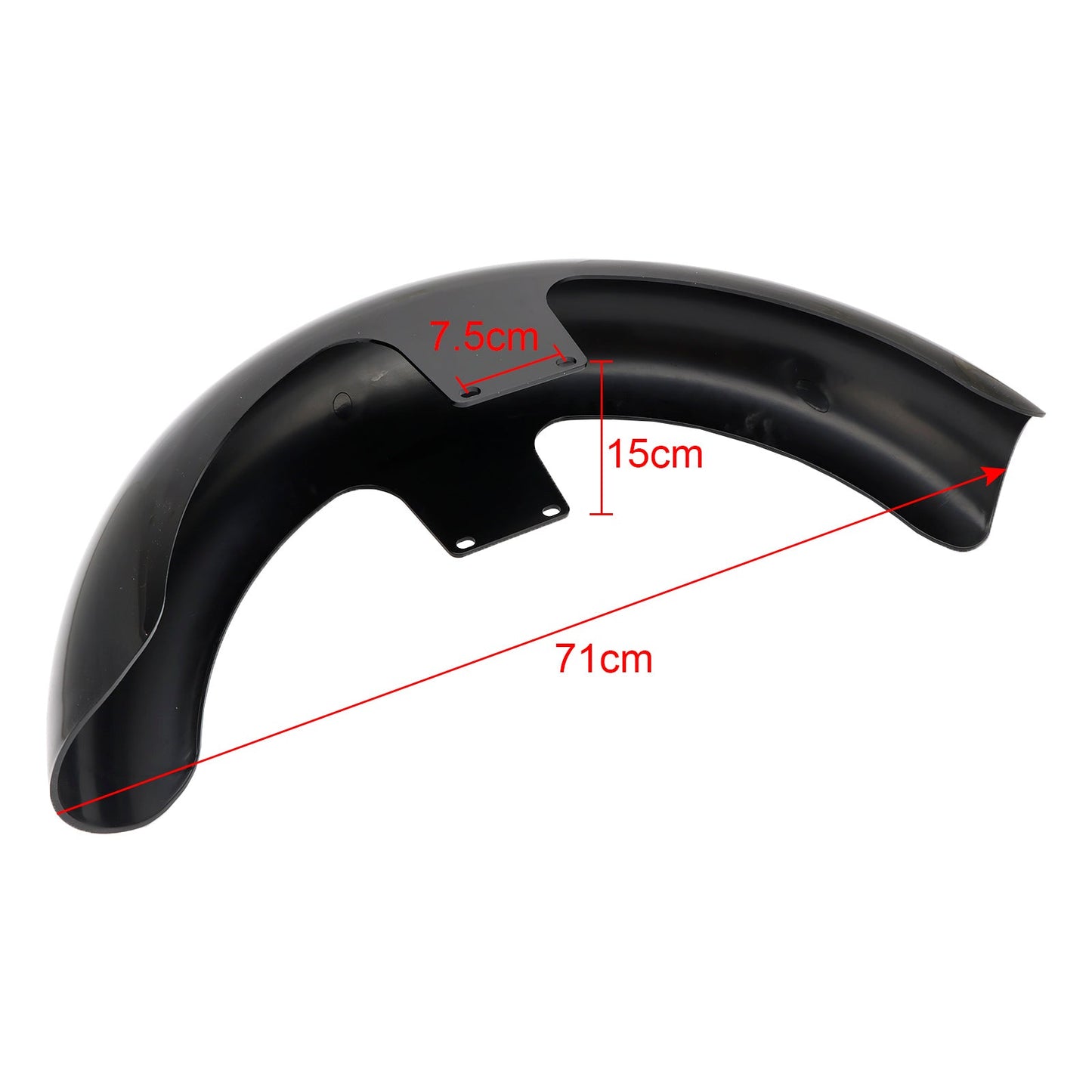 19" Wrap Front Fender ABS For Touring Electra Street Road Glide Baggers FLHT FLHR