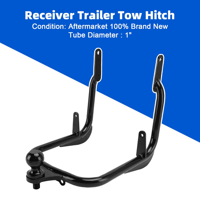 Receiver Trailer Tow Hitch Fit For Touring Electra Street Glide FLHX 2009-2023 Black