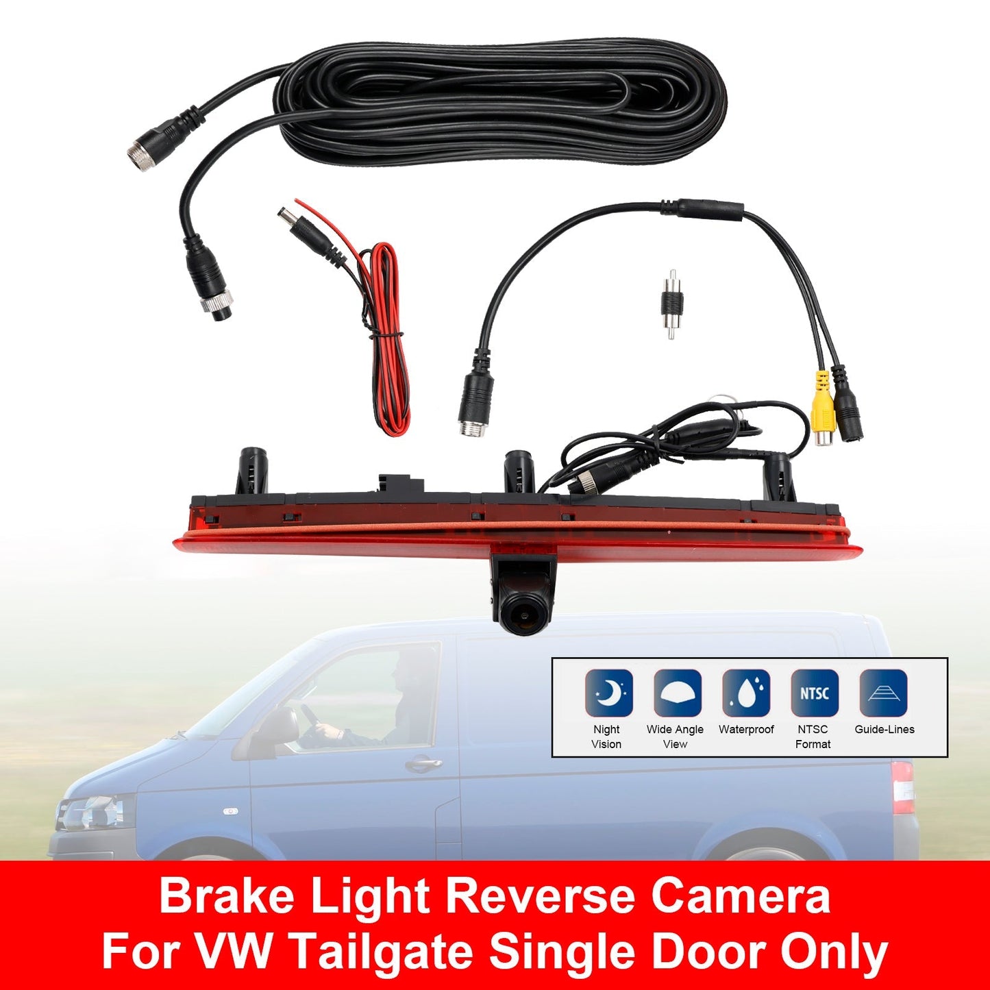 2005-2009 VW [T5 Tailgate Single Door Only] Transporter Reverse Camera