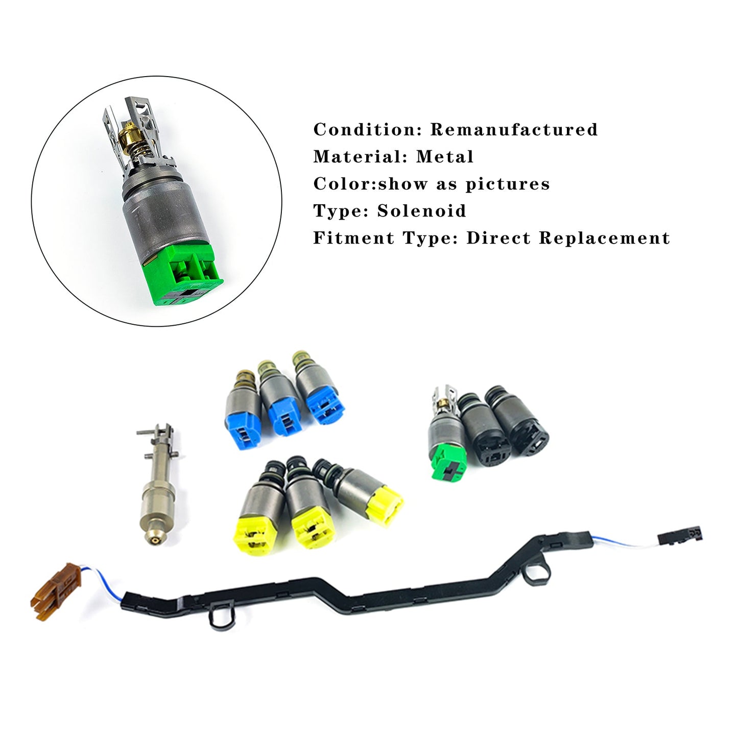 2009-2010 Jaguar XF 9PCS 6HP26 6HP28 6HP32 Transmission Solenoid