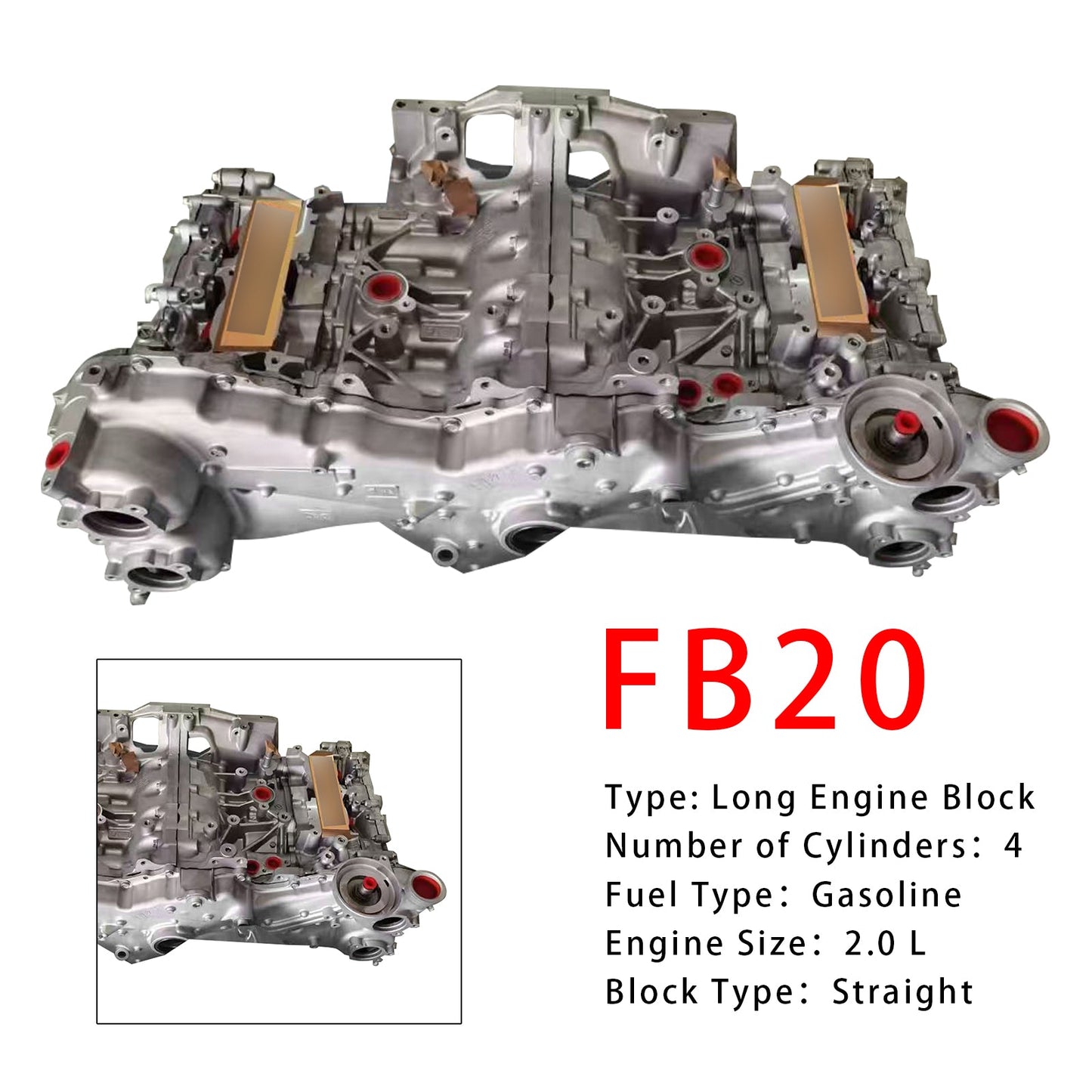 2012 2013 2014 Subaru IMPREZA CROSSTREK 2.0L Engine Assembly Long Engine Block FB20