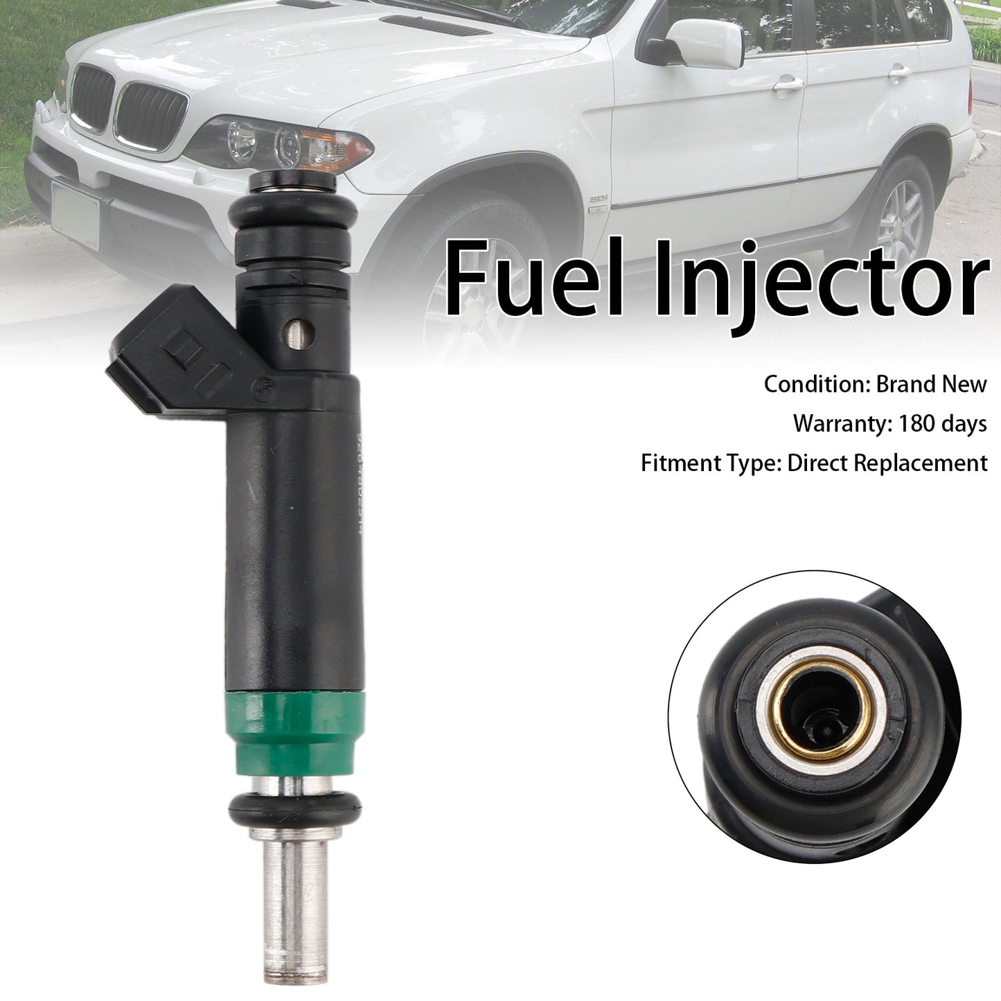 1PCS Fuel Injector 7525721 Fit Siemens 04-2010 FIT BMW X5 745Li/i 645Ci 545i