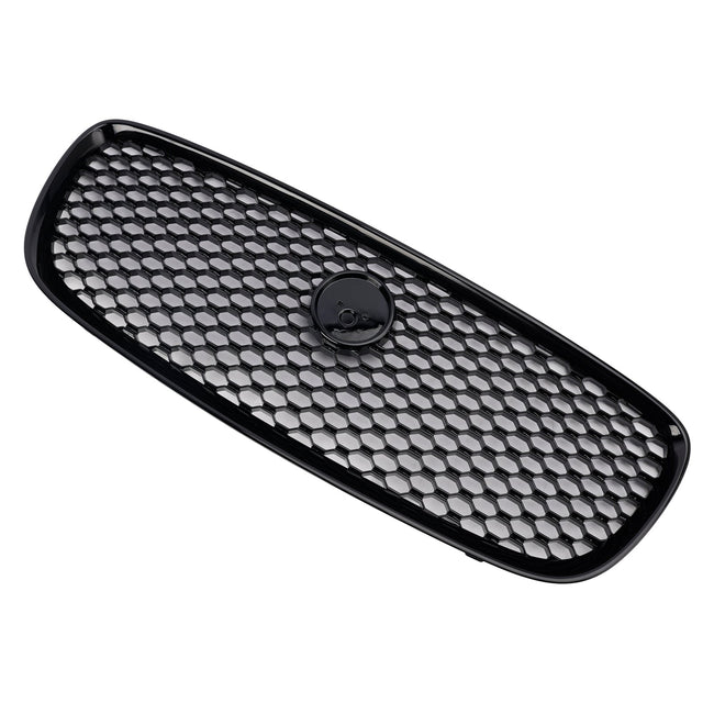 2016-2019 Jaguar XF XF-R Style Front Bumper Grill Grille Gloss Black