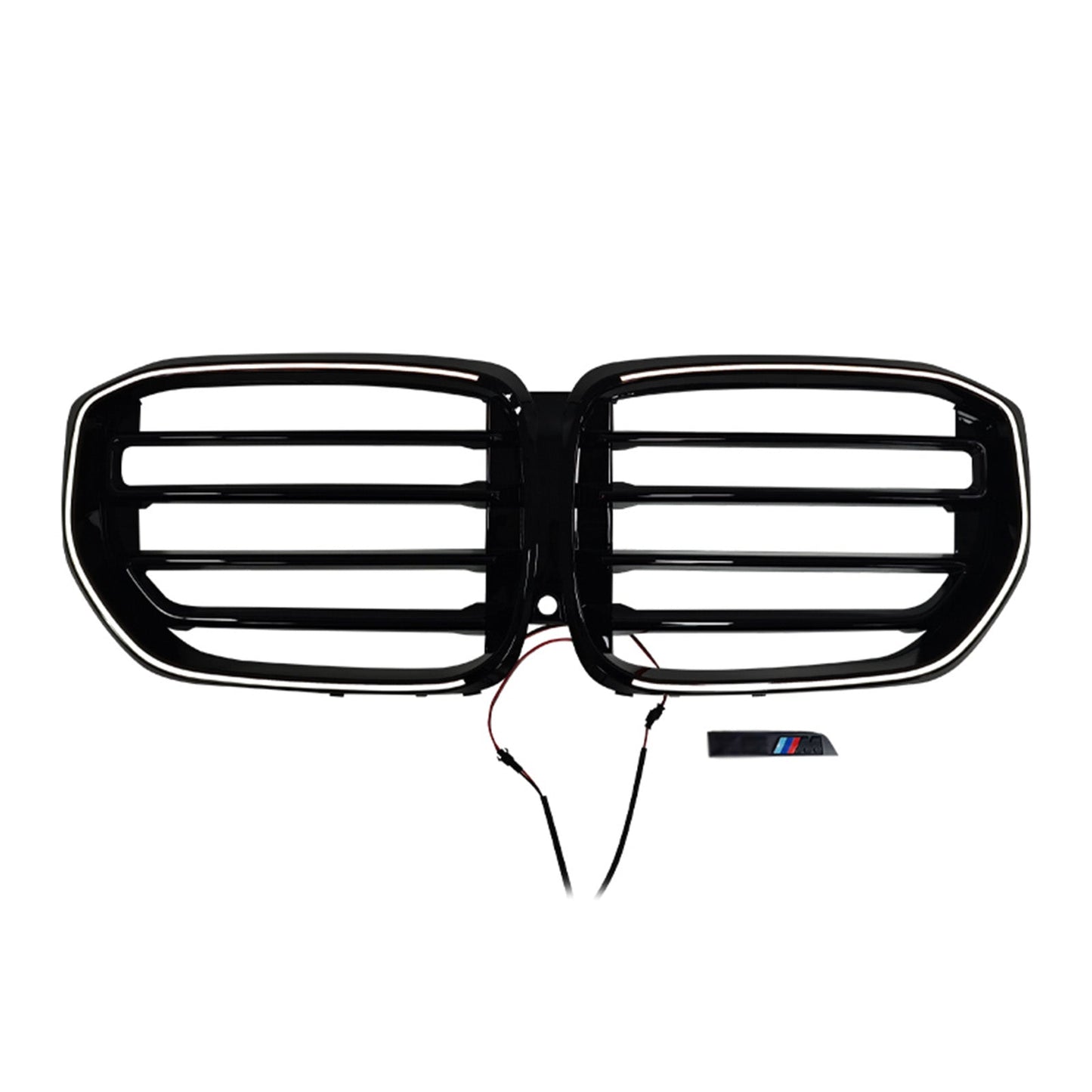 2024+ Fit BMW G05 LCI X5 Single Line W/LED M-Style Front Bumper Grille Grill
