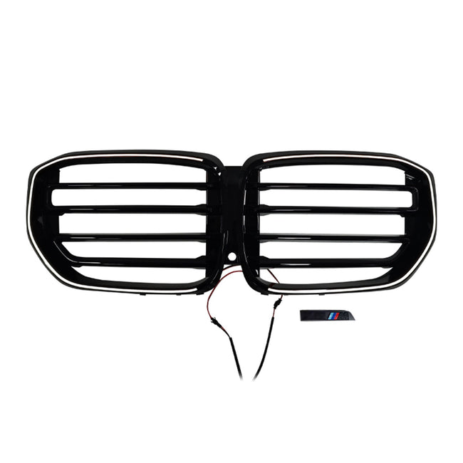 2024+ Fit BMW G05 LCI X5 Single Line W/LED M-Style Front Bumper Grille Grill