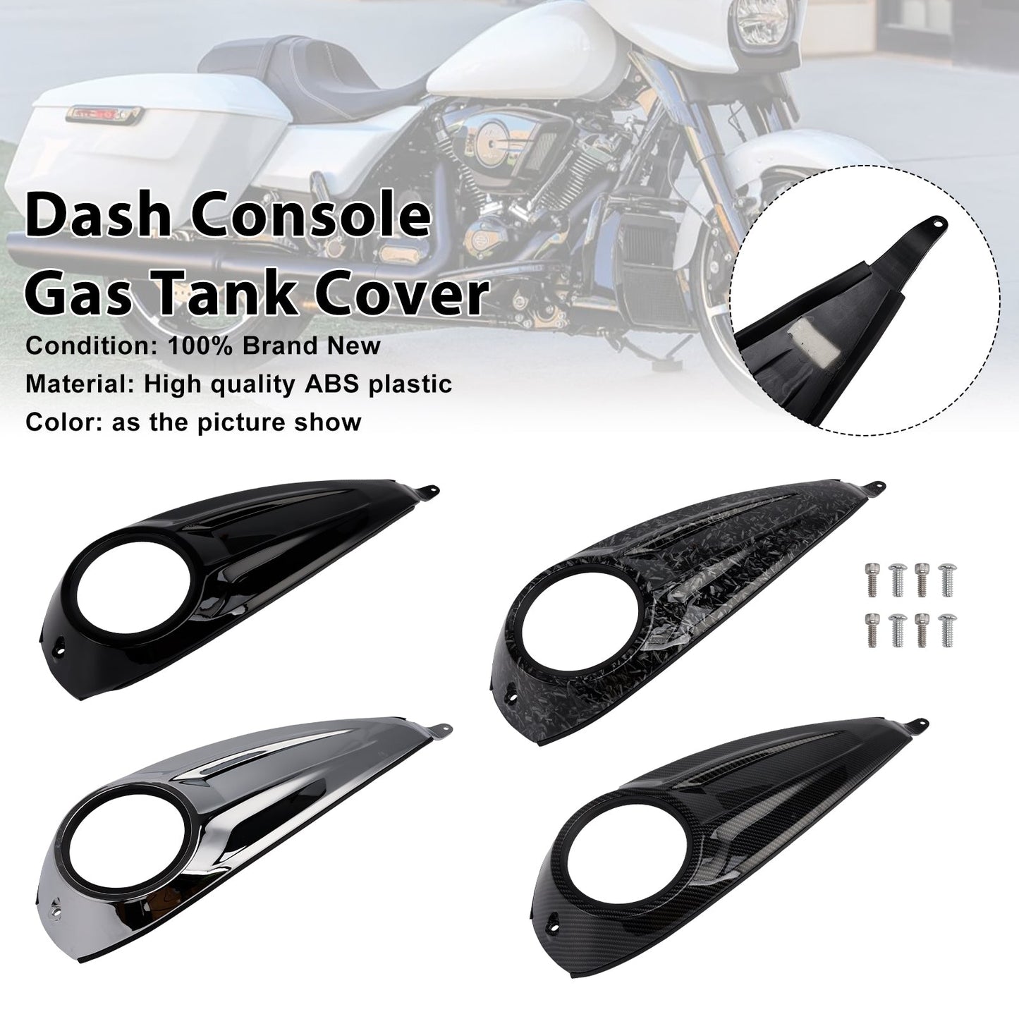 Dash Console Gas Tank Cover For Touring Road Glide / Street Glide 2023-2025