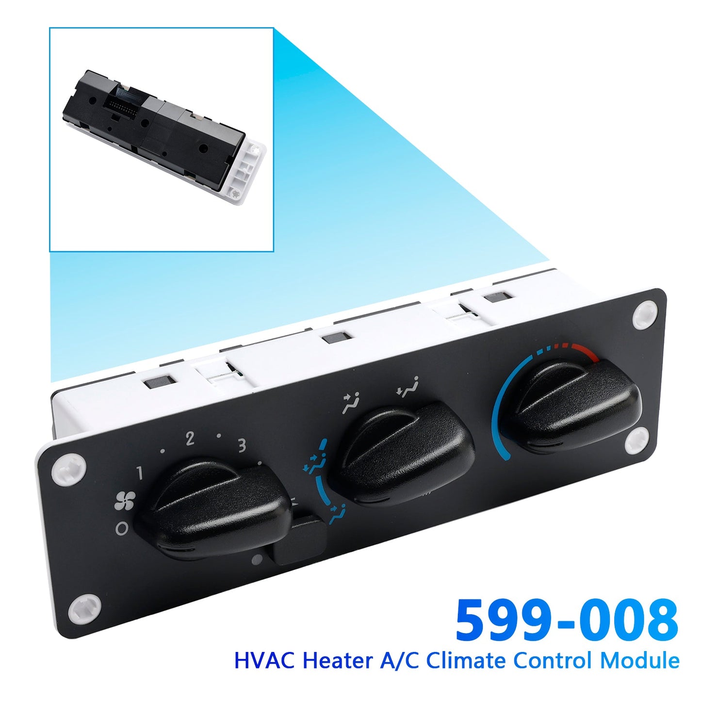 2018-2021 Freightliner 114SD 108SD HVAC Heater A/C Climate Control Module 599-008