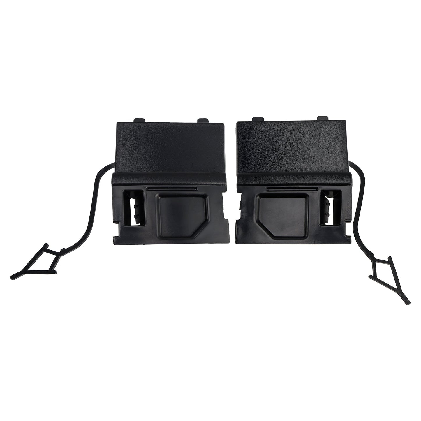 A Pair Car Front Bumper Tow Hook Eye Cover Cap For VW Touarge 2014 - 2018