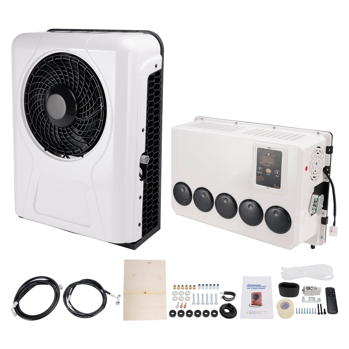 DC 24V RV Air Conditioner 13000btu Truck Split AC For Camping Trucks RVs Trailer