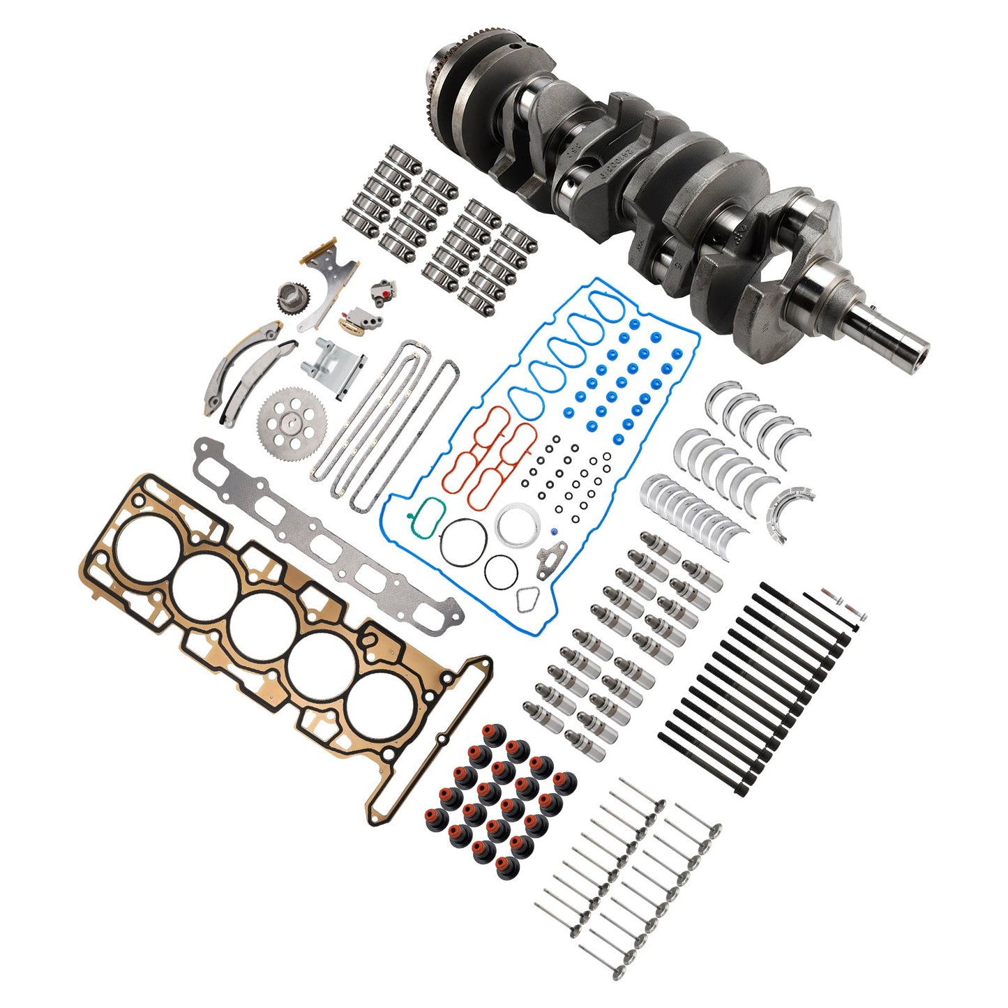2007-2012 GMC Canyon 3.7L 3654CC 223CID L5 DOHC Engine Rebuild Kit Crankshaft 89017791 HS26390PT