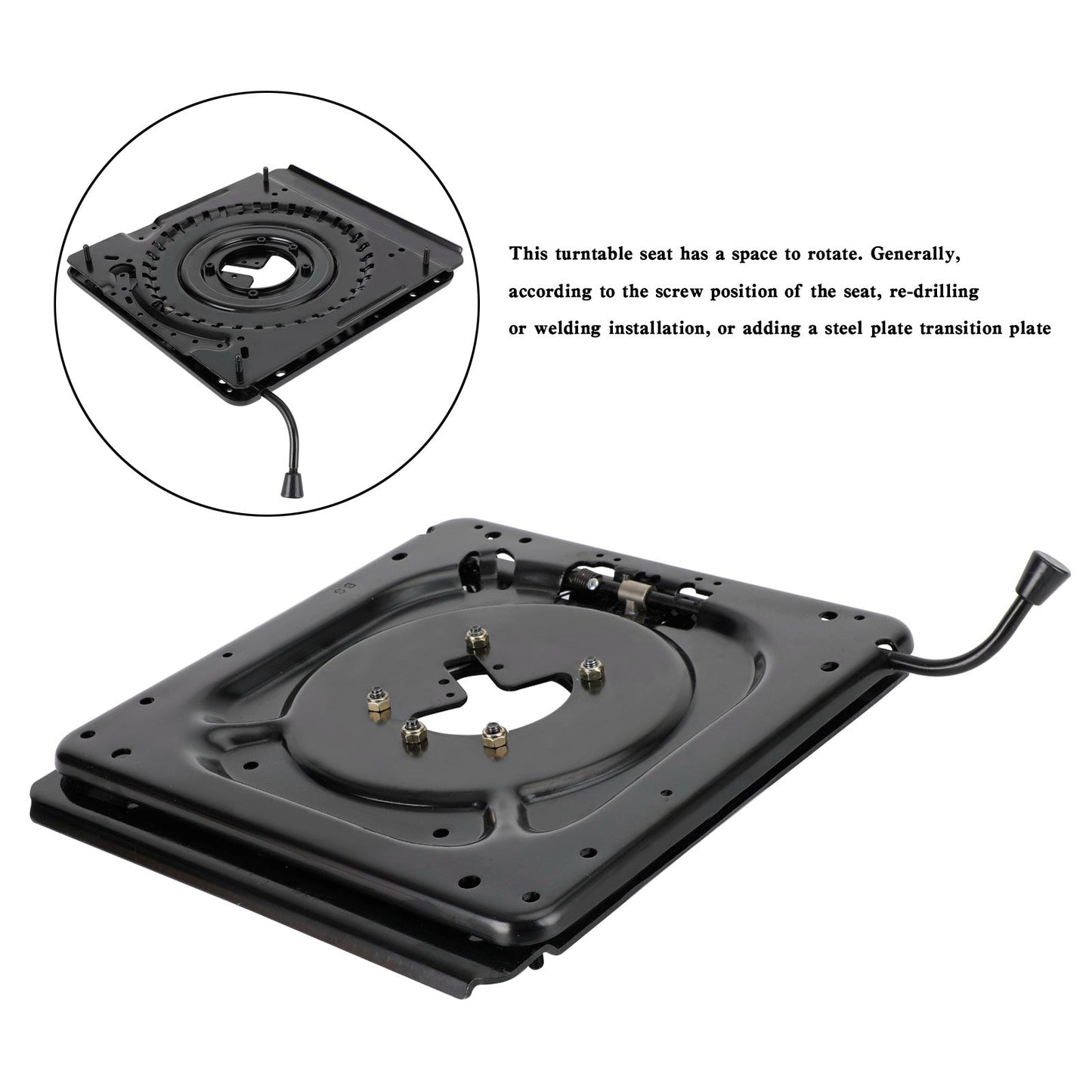 Universal Car Van Motorhome Seat Turntable Swivel Modification Multiple slots