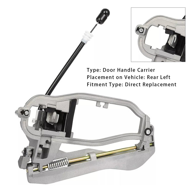 Rear Left Door Handle Carrier Outer 51228243635 For BMW E53 X5