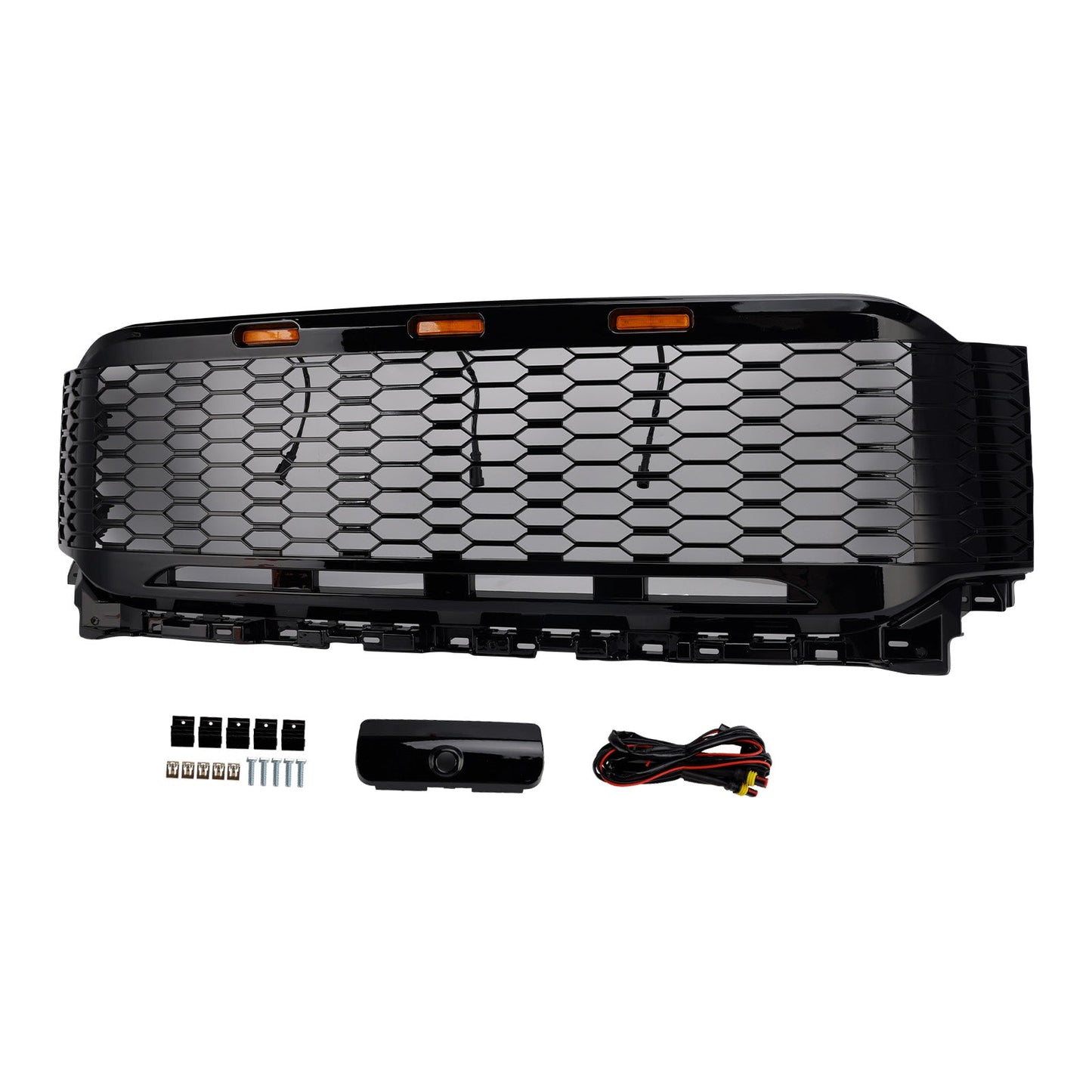 2021-2023 Ford F150 Raptor Replacement ABS Front Bumper Grille Grill W/ LED