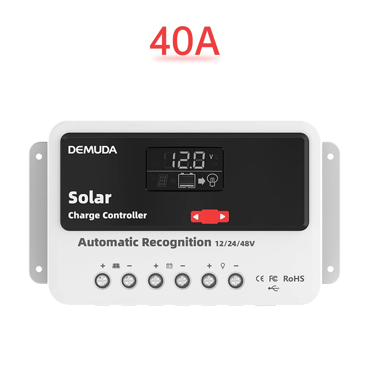 12V24V48V 10A-60A PWM Solar Controller Automatic Solar Controller Iron Phosphate