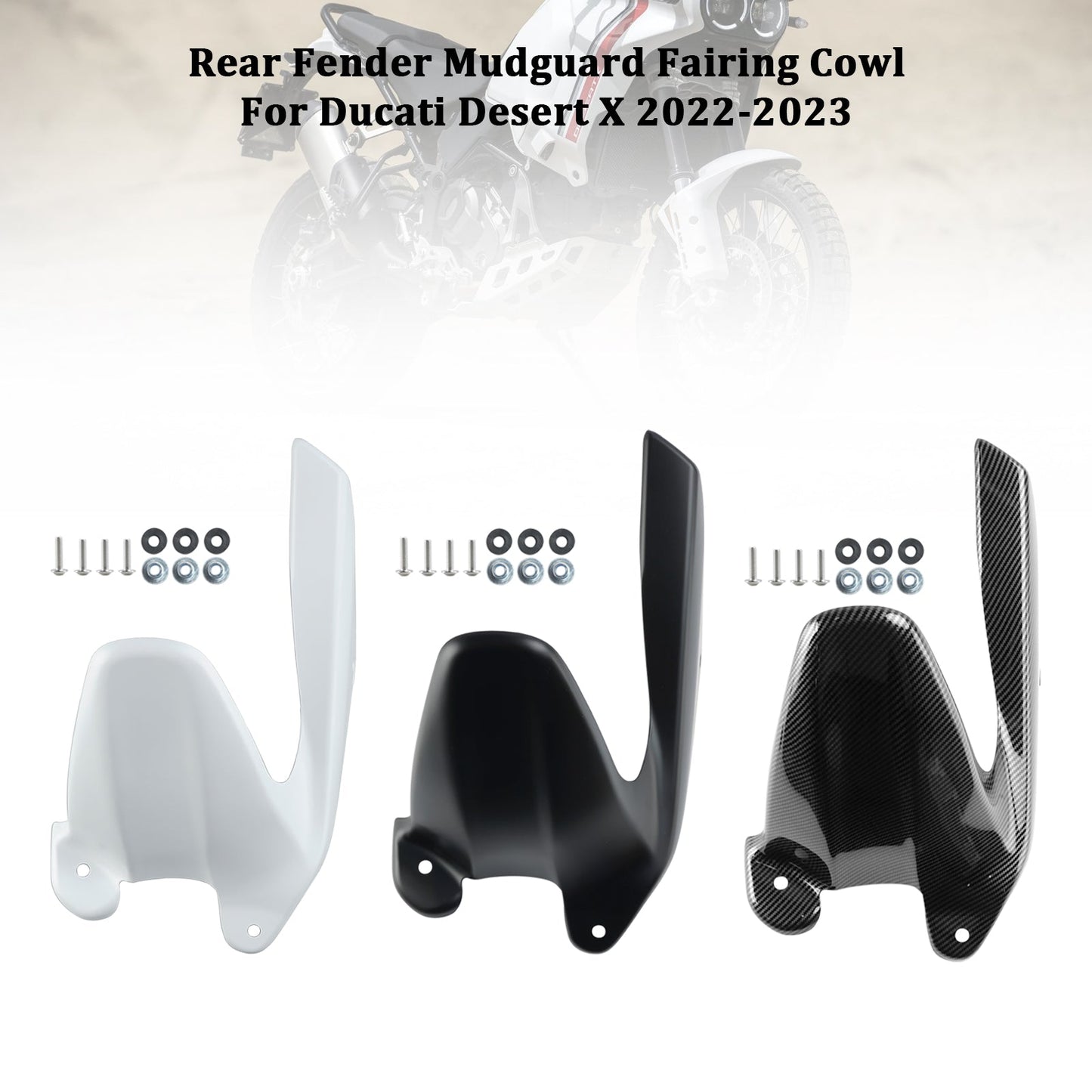 2022-2023 Ducati Desert X Rear Fender Mudguard Fairing Cowl