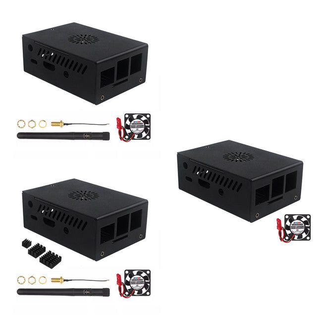 New Orange Pi 3B Metal Case Aluminum Alloy Box With Cooling Fan Cooling Case