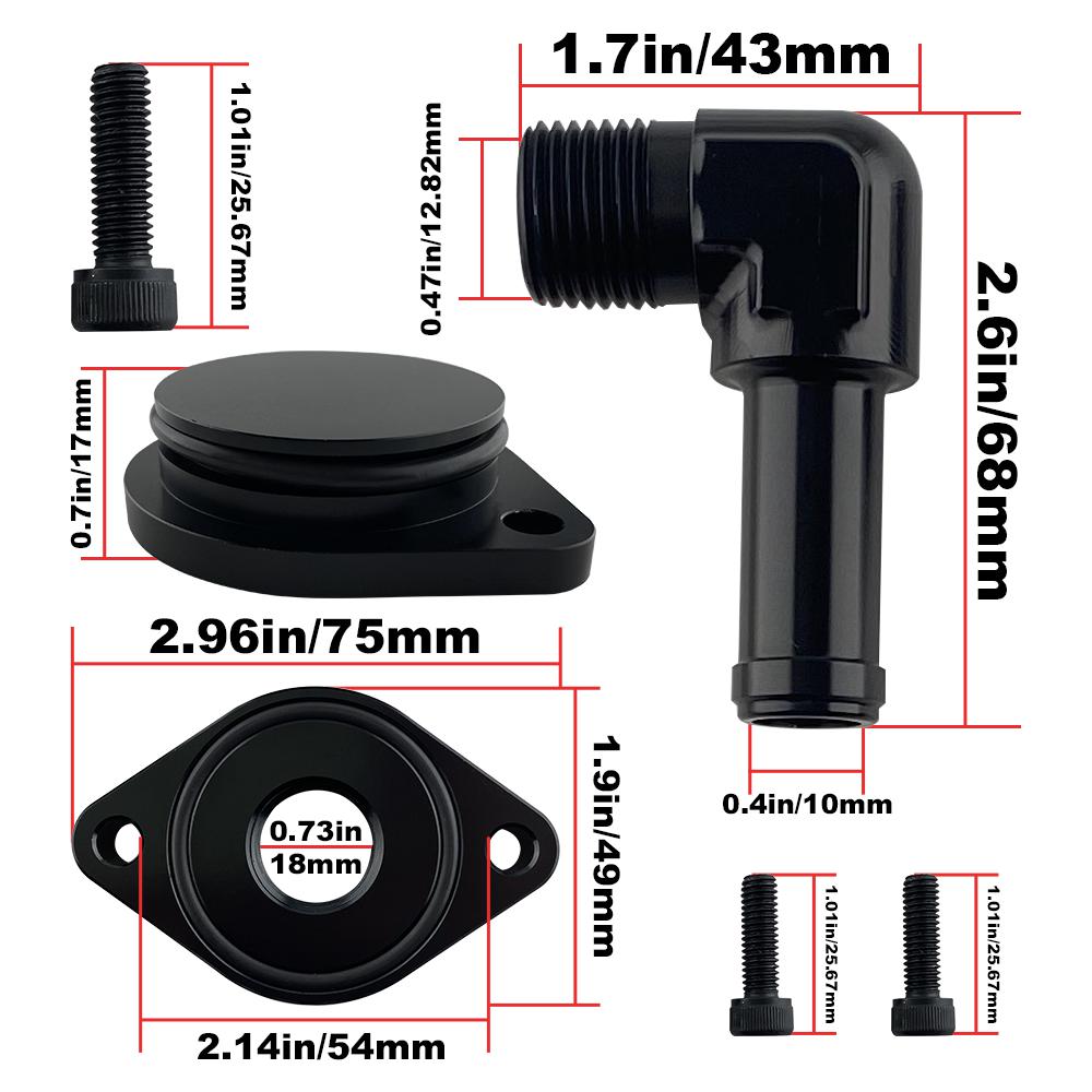 2011- 2024 Ford F350 6.7 Powerstroke CCV Reroute Kit + CCV Baffle Internal Catch Can